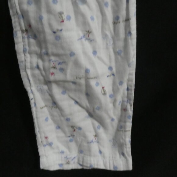 Unbranded | small 155/66A | Whimsical White Pajama Bottoms | Elastic Waistband - Picture 9 of 16